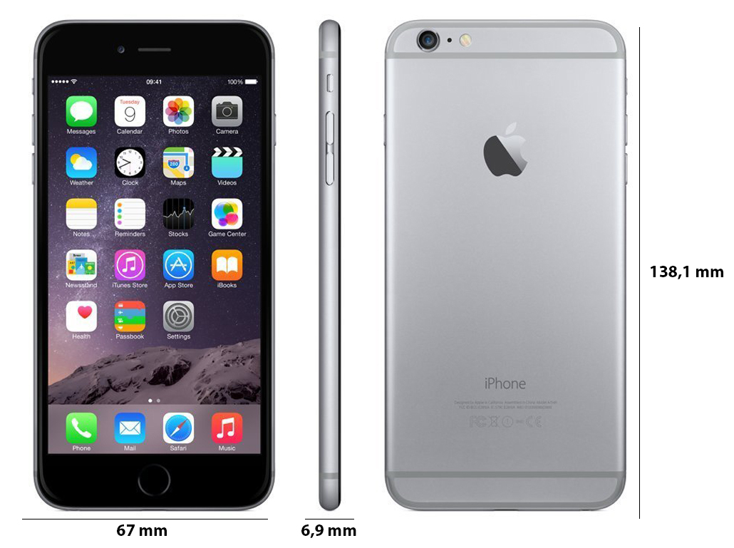 iPhone - iPhone6 128GB スペースグレイ Apple iPhone 6 128GB Space Gray + Ochranné tvrzené sklo